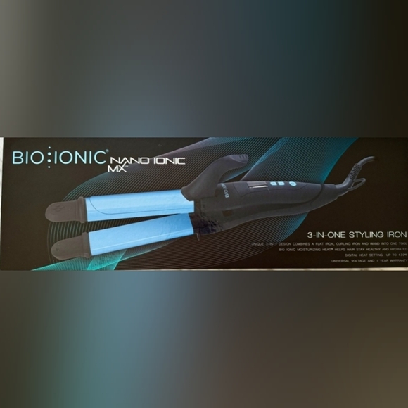 BIO IONIC Nano Ionic MX 3-in-One Styling Iron FIRM PRICE - Picture 2 of 8